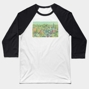 Spring in Stars Hollow - Mosaic Baseball T-Shirt